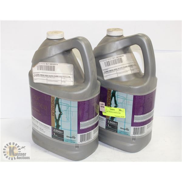 TWO 1 GAL HIGH GLOSS FLOOR FINISH
