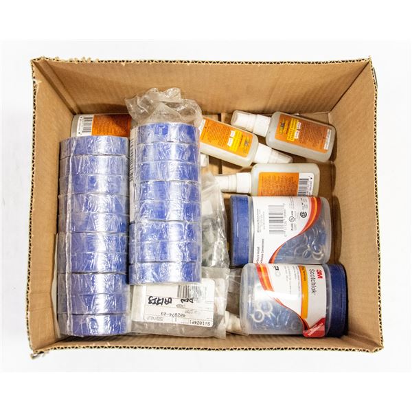 BOX WITH PVC TAPE, CONNECTORS, INSECT REPELLENT