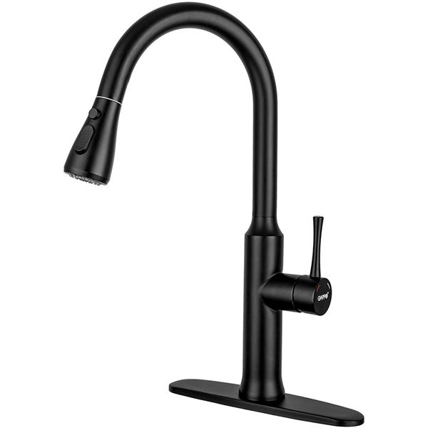 BLACK MATTE PULL DOWN KITCHEN FAUCET