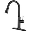 Image 1 : BLACK MATTE PULL DOWN KITCHEN FAUCET