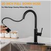 Image 2 : BLACK MATTE PULL DOWN KITCHEN FAUCET