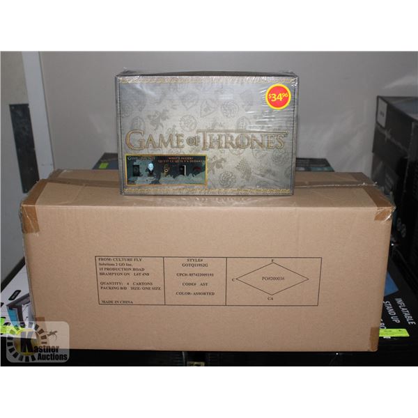 CASE WITH 4 GAME OF THRONES COLLECTOR SETS