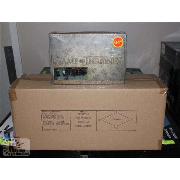 CASE WITH 4 GAME OF THRONES COLLECTOR SETS