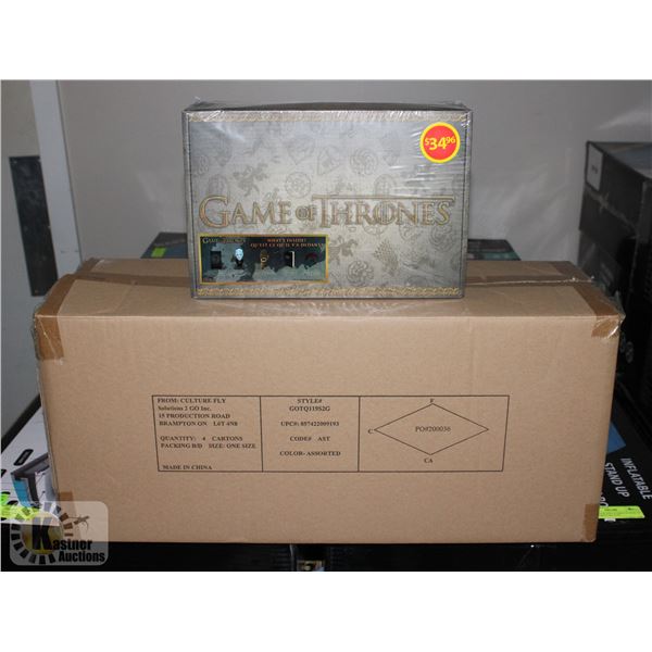 CASE WITH 4 GAME OF THRONES COLLECTOR SETS