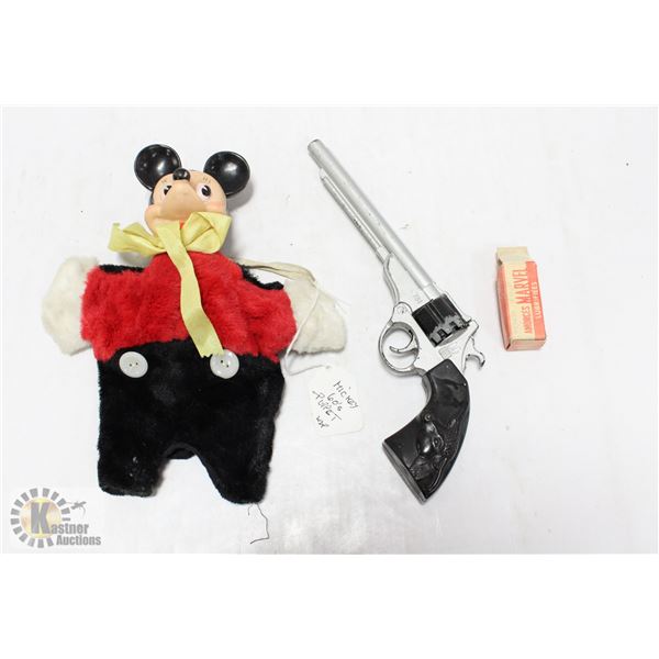 60-70'S TOYS-GUN, SEALED BOX OF CAPS, MICKEY MOUSE