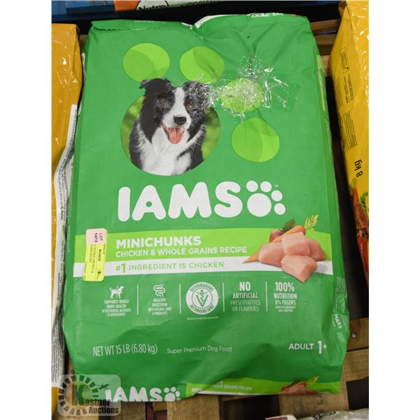 IAMS MINI CHUNKS CHICKEN & WHOLE GRAINS RECIPE