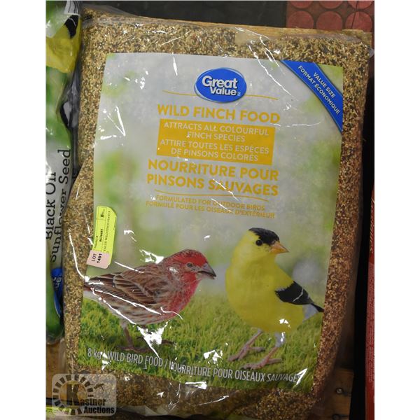 GREAT VALUE WILD FINCH FOOD 8 KG BAG