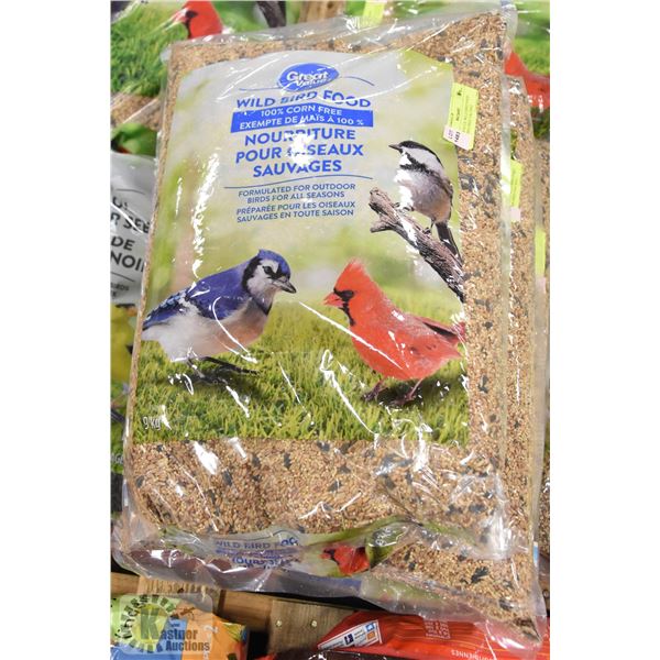 GREAT VALUE WILD BIRD FOOD 100% CORN FREE 9 KG BAG