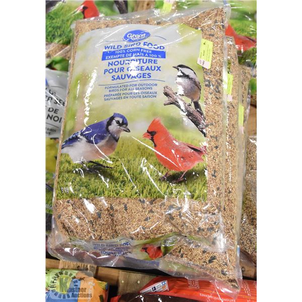 GREAT VALUE WILD BIRD FOOD 100% CORN FREE 9 KG BAG