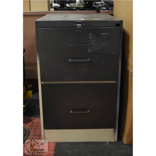 2 DRAWER METAL FILE CABINET