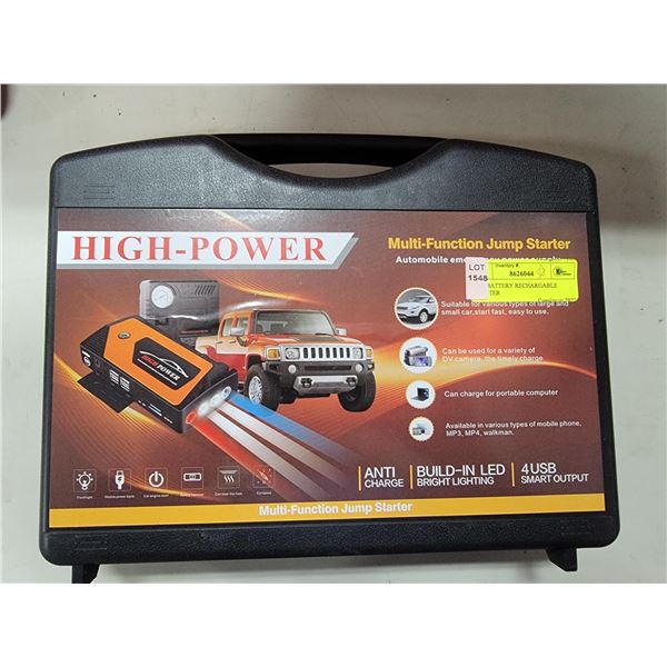 CAR BATTERY RECHARGEABLE BOOSTER