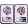 Image 2 : Lot of (2) 1959 Franklin Half Dollar Coins NGC MS63