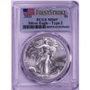 Image 1 : 2021 Type 2 $1 American Silver Eagle Coin PCGS MS69 First Strike