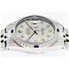 Image 9 : Rolex Mens Stainless Steel Gray Diamond & Sapphire Datejust Wristwatch