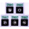 Image 1 : 2002-S Silver Proof State Quarter (5) Coin Set ICG PR70DCAM