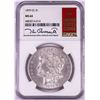 Image 1 : 1879-CC $1 Morgan Silver Dollar Coin NGC MS64 Kenneth Bressett Signature
