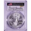 Image 1 : 2021 Type 2 $1 American Silver Eagle Coin PCGS MS70 First Strike Damstra Signature