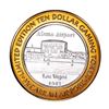 Image 1 : .999 Silver McCarran International Airport Las Vegas, NV $10 Limited Casino Token