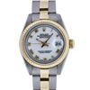 Image 1 : Rolex Ladies Two Tone White Roman Datejust Wristwatch