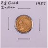 Image 1 : 1927 $2 1/2 Indian Head Quarter Eagle Gold Coin