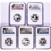 Image 1 : 2018-S Silver Proof National Parks Quarter (5) Coin Set NGC PF69 Ultra Cameo