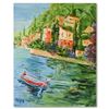 Image 1 : Elliot Fallas "Italian Bayside" Original Oil Painting On Canvas