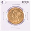 Image 1 : 1880 $10 Liberty Head Eagle Gold Coin