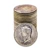 Image 1 : Roll of (20) Brilliant Uncirculated 1964 Kennedy Half Dollar Coins