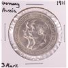 Image 1 : 1911 Germany Prussia 3 Mark Silver Coin