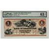 Image 1 : Bank of Brantford, 1859 $1 CH-40-12-02R. PMG UNC63EPQ.