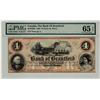 Image 1 : Bank of Brantford, 1859 $4 CH-40-12-06R. PMG UNC65EPQ.