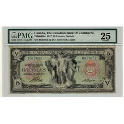 The Canadian Bank of Commerce, 1917 $5 #B517652, CH-75-16-04
