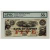 Image 1 : The Bank of Clifton, 1859 $5 CH-125-10-04-06. PMG AU55.