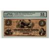 Image 1 : The Colonial Bank of Canada, 1859 $3 CH-130-10-04-06. PMG AU