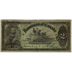 DC-14c 1897 $2 Dominion Bank of Canada.  A nice problem free