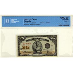 DC-24c, 1923 25¢ #372966 CCCS MS60