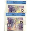 Image 1 : BC-63b 2001 $10 #FDZ(2) and #FDY(1).  Lot of 3 notes all in 