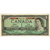 Image 1 : Error note, BC-37d 1954 $1 "Ink smears" in serial numbers.  