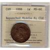 Image 1 : 1888 1¢ Repunched Middle 8, ICCS MS60, Designated Cleaned.