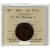 Image 1 : 1891 1c SDLL Obv 2  ICCS F-12