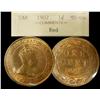 Image 1 : 1907 1¢ ICCS MS66 Red. Solo highest graded! Excellent strike
