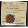 Image 1 : 1930 1¢ ICCS MS63RB.