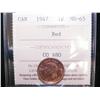 Image 1 : 1¢ 1947 ICCS MS65RD.  Full red example.