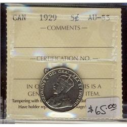 1929  5¢ ICCS AU55