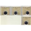 Image 1 : 1944 5¢ ICCS MS65.  Lot of 4 coins all brilliant and lustrou