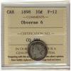 Image 1 : 1898 10c Obv 6 ICCS F-12
