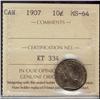 Image 1 : 1907 10¢ ICCS MS64.