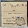 Image 1 : 1956 10¢ Dot ICCS MS64.