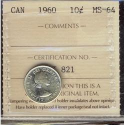1960 10¢ ICCS MS64.