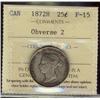 Image 1 : 1872H 25¢ Obv 2 ICCS F15.
